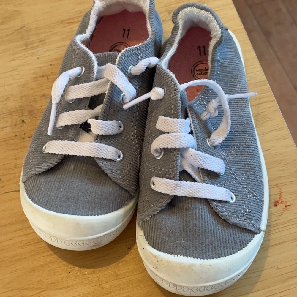 Grey sneakers